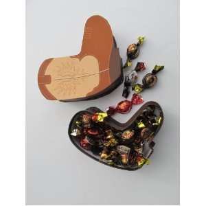 Cowboy Boot Gift Box Filled with Turin Non alcoholic Chocolate Candy 