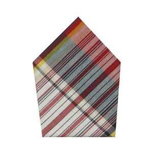  Durable Hand Woven 100% Cotton White and Yellow Plaid Napkins 