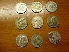 lot 9 coins 1971 mexico un peso 8 total one