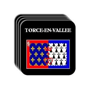 Pays de la Loire   TORCE EN VALLEE Set of 4 Mini Mousepad Coasters
