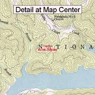  USGS Topographic Quadrangle Map   Topton, North Carolina 