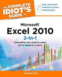   Microsoft Excel 2010 2 in 1 by Richard Rost, Alpha Books  Paperback