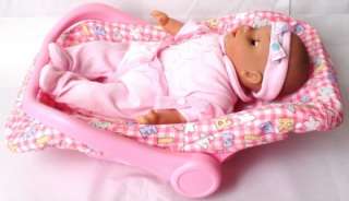 SALLY FAY BABY DOLL +2in1 CAR SEAT & ROCKING CRADLE NEW  