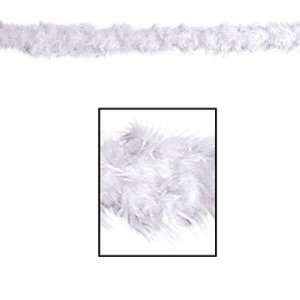  Fancy Feather Boa (white) Party Accessory (1 count 