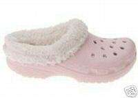 NWT CROCS Toddler Girl Cotton Candy Oatmeal Mammoth 6 7  