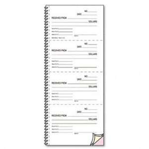   Rent Unnumbered Receipt Book, 5 1/2 x 2 3/4, Two Part, 500 Sets/Book