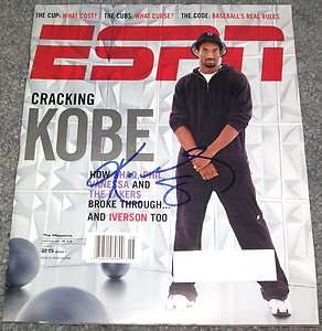 Kobe Bryant Signed Autographed ESPN Magazine June 25, 2001 L.A. Lakers