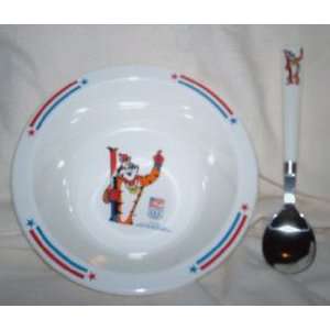  1992 Olympics Kelloggs Tony Tiger Cereal Bowl with Spoon 