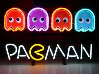   Neon Light Sign Gift Pub Bar Beer Sign Pac Man Pac Man Sign N15  