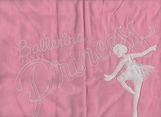 PRINCESS BALLERINA Pink App/Emb COT Quilt Cover Set NEW  