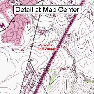  USGS Topographic Quadrangle Map   Lorena, Texas (Folded 