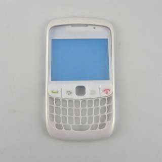 White full Housing Cover+Keypad for BlackBerry 8520  