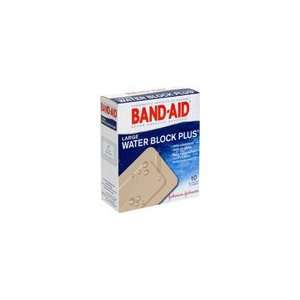  Band Aid Bandages Water Block Plus Large, 10 count (Pack 