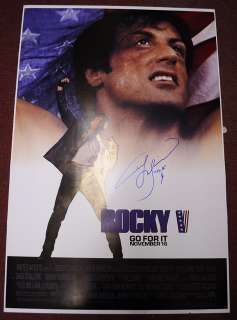 Tommy Morrison The Duke signed 27x40 Rocky V Poster COA  