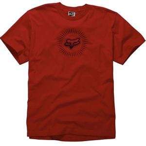  Fox Racing Flight Crest T Shirt   Medium/Red Automotive