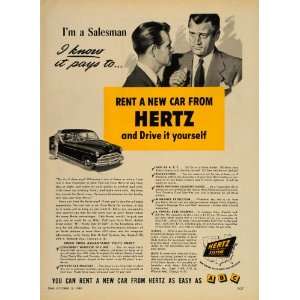   Ur Self System Car Rental Salesman   Original Print Ad