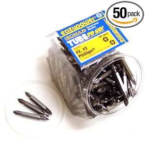   00057 #2/#2 Phillips/Phillips Two Inch Double Ended Tips, 50 Pack