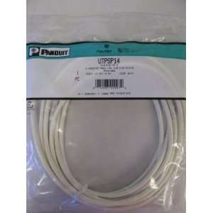  Panduit 14 Ft CAT6 Patch Cable/Cord, White UTPSP14 