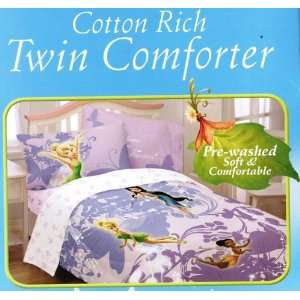 Disney Fairies Tinkerbell Twin Comforter, Pre washed, Soft 