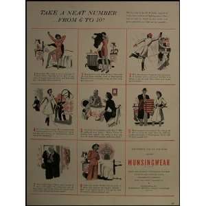  1940s Munsingerwear Vintage Magazine Ad 