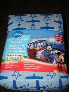 NEW Disney Mickey Mouse Flight Academy 4pc Toddler Bed Set~  