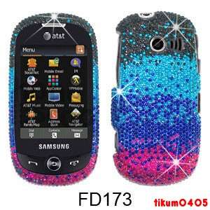 Phone Case Samsung Flight 2 A927 Bling Black/Light Blue/Blue/Pink 