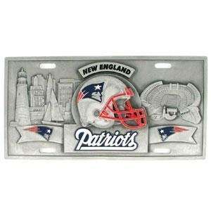    New England Patriots   3D NFL License Plate 