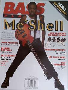 Bass Player Magazine April 1995 MeShell NdegeOcello MINT  