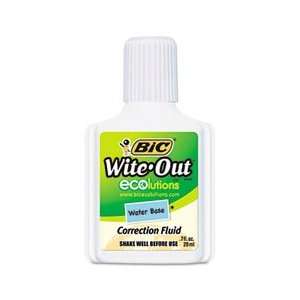  BIC® BIC WOFWB12WE WITE OUT WATER BASED CORRECTION FLUID 