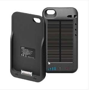 iPhone 4 4S External Solar Battery Juice Pack Charger Case Brand 2400 