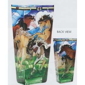  Wild Horses   Vase by Joan Baker