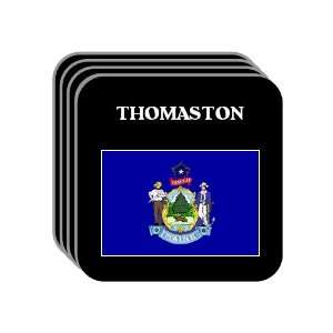 US State Flag   THOMASTON, Maine (ME) Set of 4 Mini Mousepad Coasters