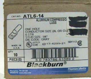 10 Blackburn ATL6 14 Aluminum Compression Lugs Gray  