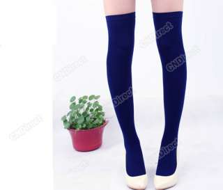 Colors Knee Socks Thigh High Cotton Stockings Thinner  