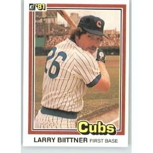  1981 Donruss #515 Larry Biittner   Chicago Cubs (Baseball 