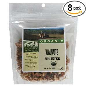 Woodstock Farms Organic Walnuts Halves & Pieces ( 8x6 OZ)  