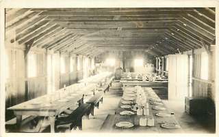 SC PARRIS ISLAND INTERIOR OF MESS HALL RPPC EARLY R51887  
