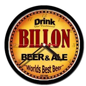  BILLON beer and ale cerveza wall clock 