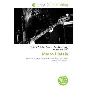  Marco Hietala (9786132831064) Books