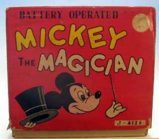1950s~Rare Linemar MICKEY the MAGICIAN & *Super Rare* BOX Working 