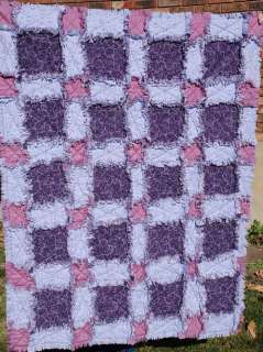 Loving Lavender Rag Quilt pattern   