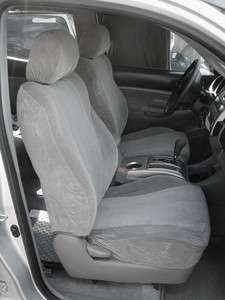    2008 Toyota Tacoma Front Row Exact Seat Covers in Gray Velour  