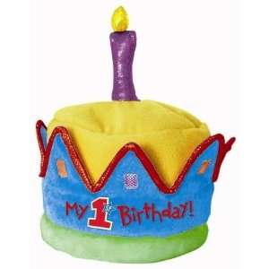  My 1st Birthday Plush Party Crown Primary Colors [Toy 