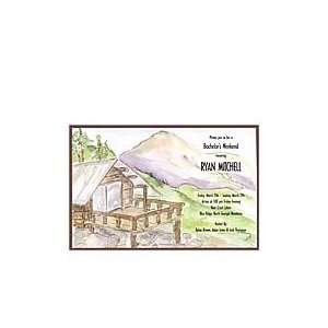  Cabin Invitation Adult Birthday Invitations Health 