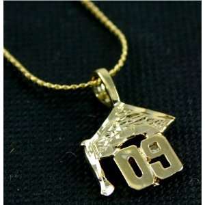 com 24k Gold Layered GL 09 Graduates Cap Charm Necklace   18 chain 