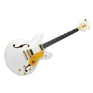  Hanson Guitars Chicagoan ST (White) Musical Instruments