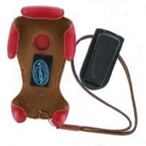  Nokia 6600,6620 Red Leather Holster Clip (CTU 210R) Cell 