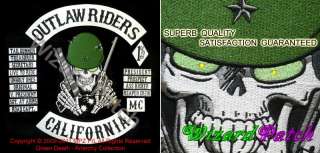 SONS OF OUTLAW RIDERS BIKER PATCH SET BY ANARCHY 18 PCS  