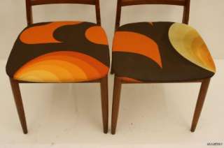 Pair of 70s Danish Teak Dining Chairs  