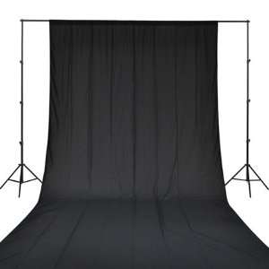   x13 Photography Background Support & Black Backdrop